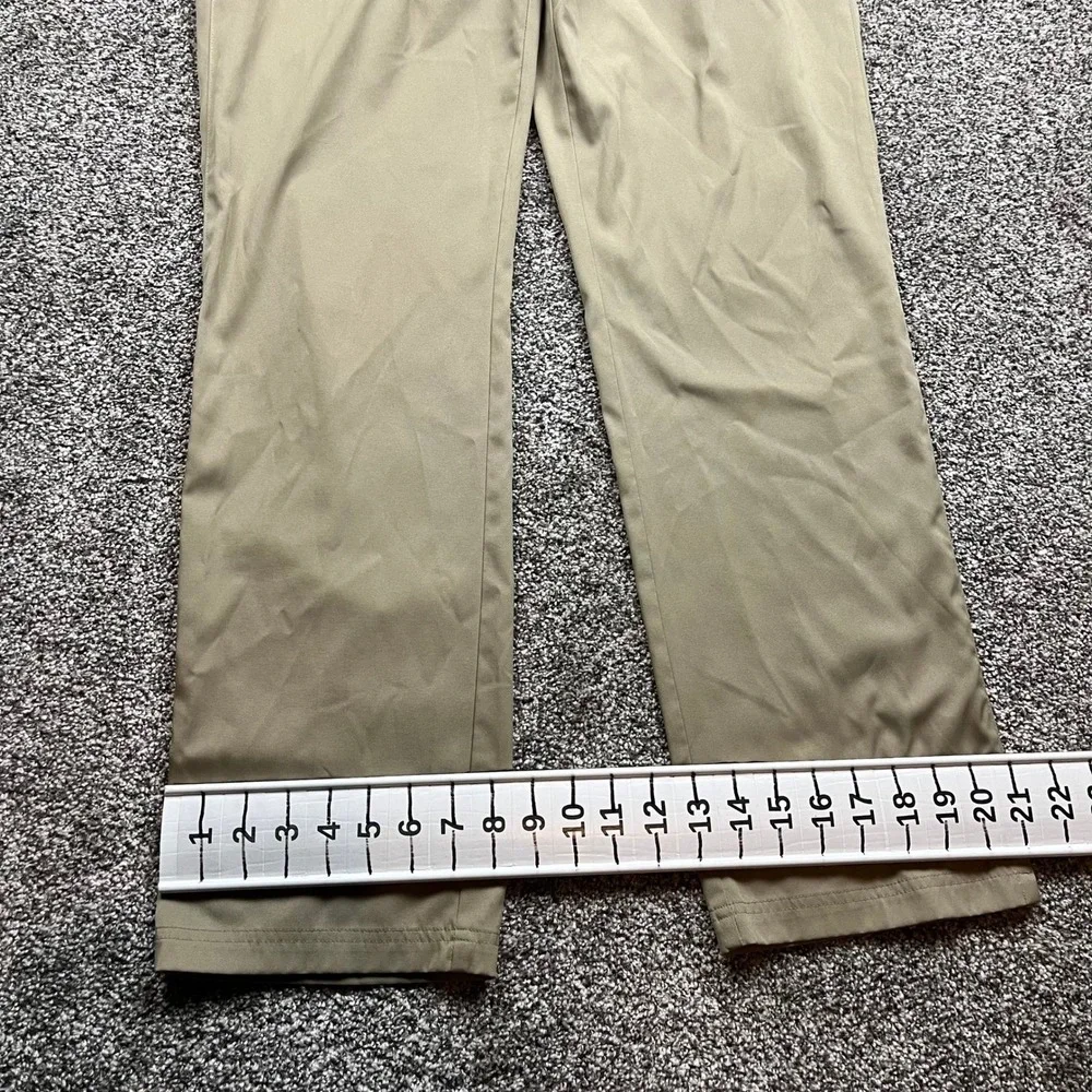 Nike Golf Dri Fit Mens 32X32 Tan Flat Front Chino Golf Pants Size Medium